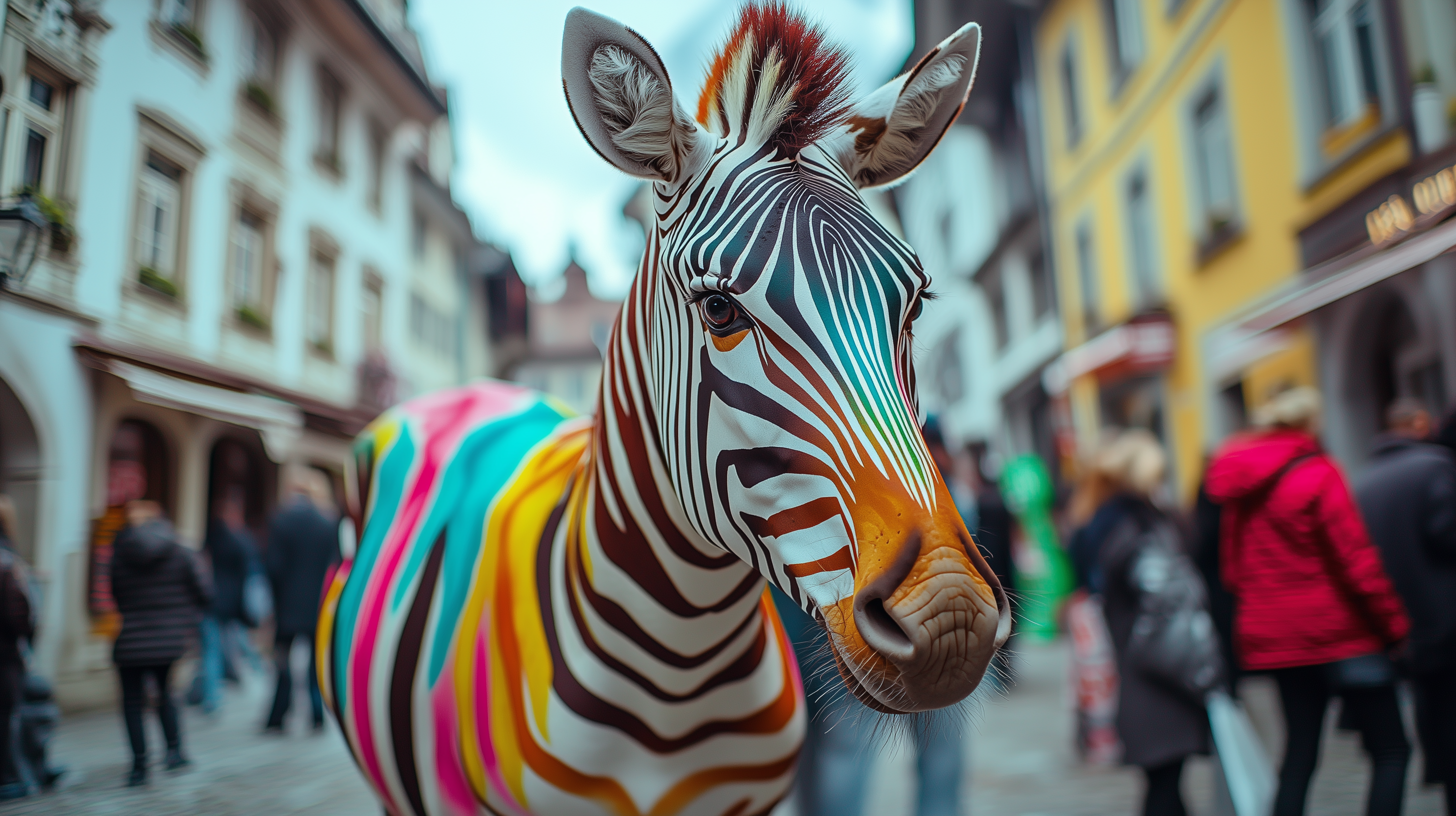 Zebra in der Luzerner Altstadt