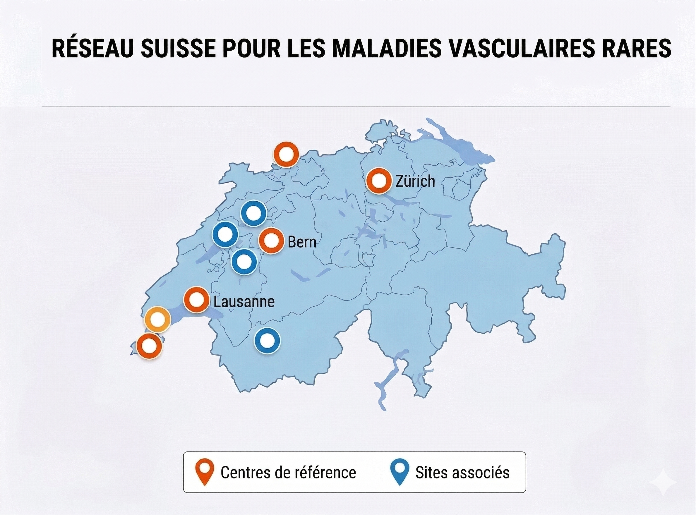 Réseau suisse des maladies vasculaires rares – centres de référence et sites associés