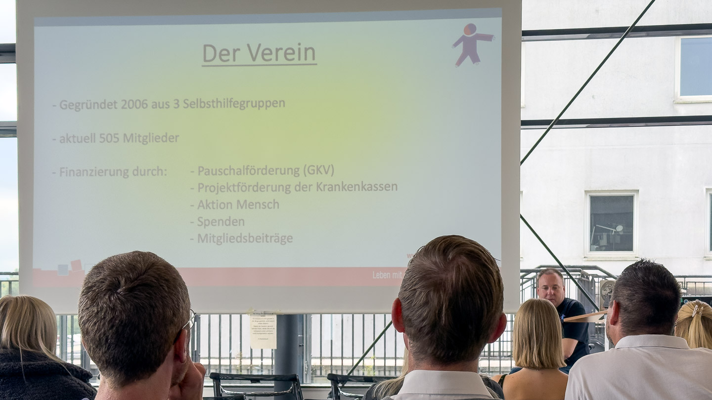 Folie: Der Verein – Gründung 2006, 505 Mitglieder, Finanzierung